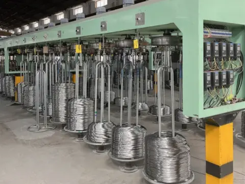 Stainless steel binding wire production