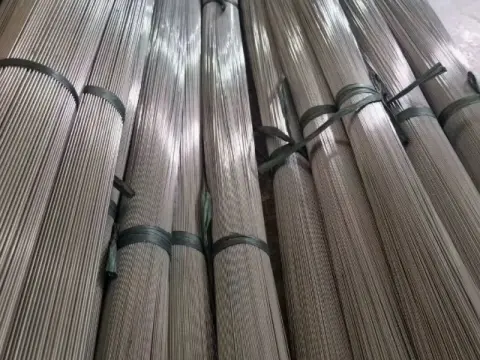 Straight cut SS binding wire