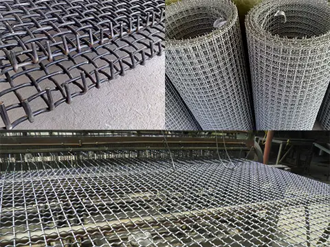 Crimp mesh production line