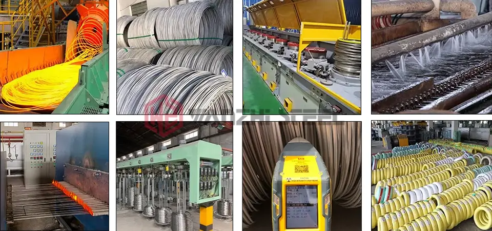 Spring steel wire production line